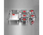 GASTRONORM PANS GN 1/6-6.5 CONTAINER   BAIN MARIE TRAY  STAINLESS STEEL SS318
