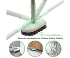 Tile and Tub Brush Shower Scrubber Cleaning Brush Stiff Bristles with Long Handle for Cleaning Bathroom Bathtub Floor Wall