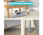 360°Triangle Cleaning Mop Rotatable Adjustable Mop Floor Wall Window Cleaning Car Tool with 4 Replacement Pads