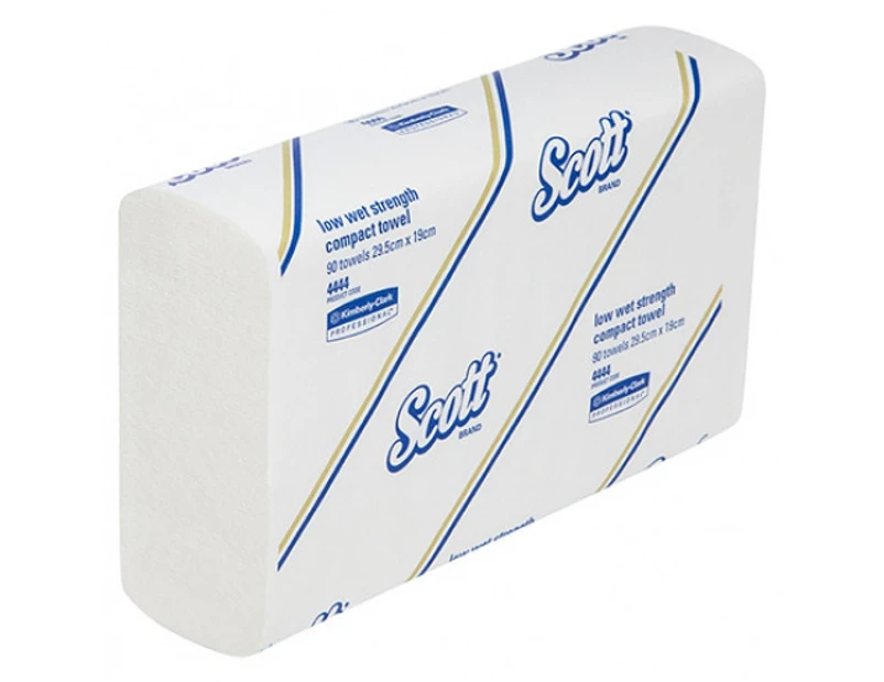 Scott Low Wet Strength Compact Towel - White Carton (24 Packs)