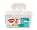 Huggies Thick Baby Wipes Refillable Tub Fragrance Free - Assorted Designs Carton (4 X 64Pk)