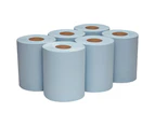 Wypall Reach L10 6220 Service and Retail Wiping Paper Centrefeed, 280 Wipers - Blue Carton (6 Rolls)