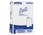 Scott Control 94260 Disposable Bed Sheet Roll - White, 54Cm X 80M Carton (6 Rolls)