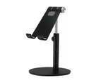 Adjustable Aluminum Tablet Stand Holder Desk Table Mount - For iPad iPhone Samsung - Black