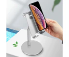 Adjustable Aluminum Tablet Stand Holder Desk Table Mount - For iPad iPhone Samsung - Black