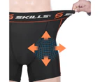 Mens Compression Boxer Shorts Base-layers Sports Briefs skin fit gym pants - 2X-LARGE