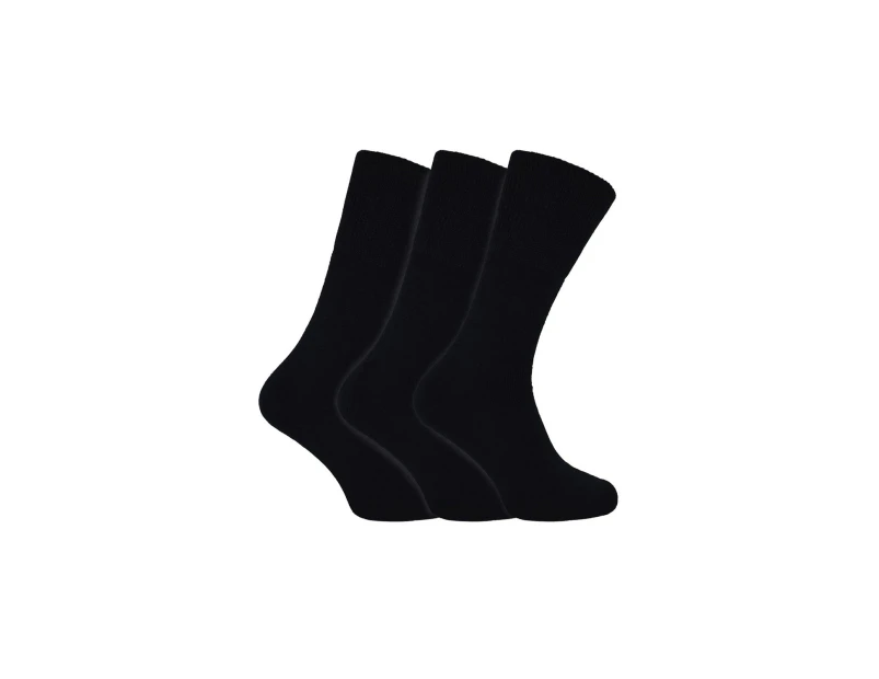 Bamboo Thermal Socks for Winter | THMO | Mens & Ladies Sizes | Warm Thick Bamboo Socks - Black - Black