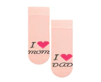 Baby Funny Patterns Cotton Socks | Steven | Soft Colourful Novelty Socks for Boys & Girls - Parents (Pink) - Parents (Pink)
