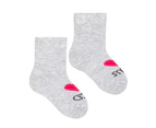 Baby Funny Patterns Cotton Socks | Steven | Soft Colourful Novelty Socks for Boys & Girls - Parents (Light Grey) - Parents (Light Grey)