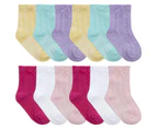 12 Pair Multipack Babies Cable/Bow Socks in Assorted Colours | Sock Snob | Soft Baby Boys & Girls Socks - Assorted - Assorted