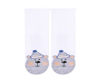Baby Funny Patterns Cotton Socks | Steven | Soft Colourful Novelty Socks for Boys & Girls - Bear (White) - Bear (White)