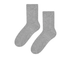 3 Pairs Multipack Mens Wool Dress Socks | Steven | Winter Lightweight Warm Boot Socks | Ideal for Hiking/Trekking - Light Grey - Light Grey