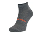 Merino Wool Running Socks | Comodo | Lightweight Cushioned Ankle Sport Socks for Men & Women - Dark Grey - Dark Grey