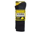 Breathable Wool Work Socks | Comodo | Thick Heavy Duty Wool Boot Socks - Black - Black