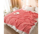 Cuddly Solid Soft Warm Flannel Throw Sofa Bed Blanket Flannel Rug All Size - Design 940