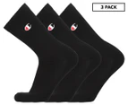 Champion Men's Life C Logo Crew Socks 3-Pack - Black