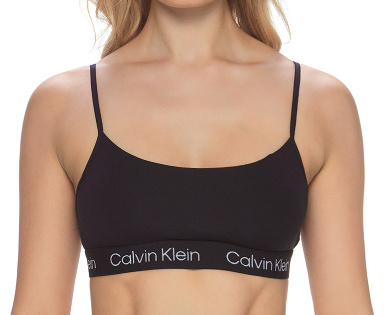 Calvin Klein Women's Lightly Lined Bralette - Black/White