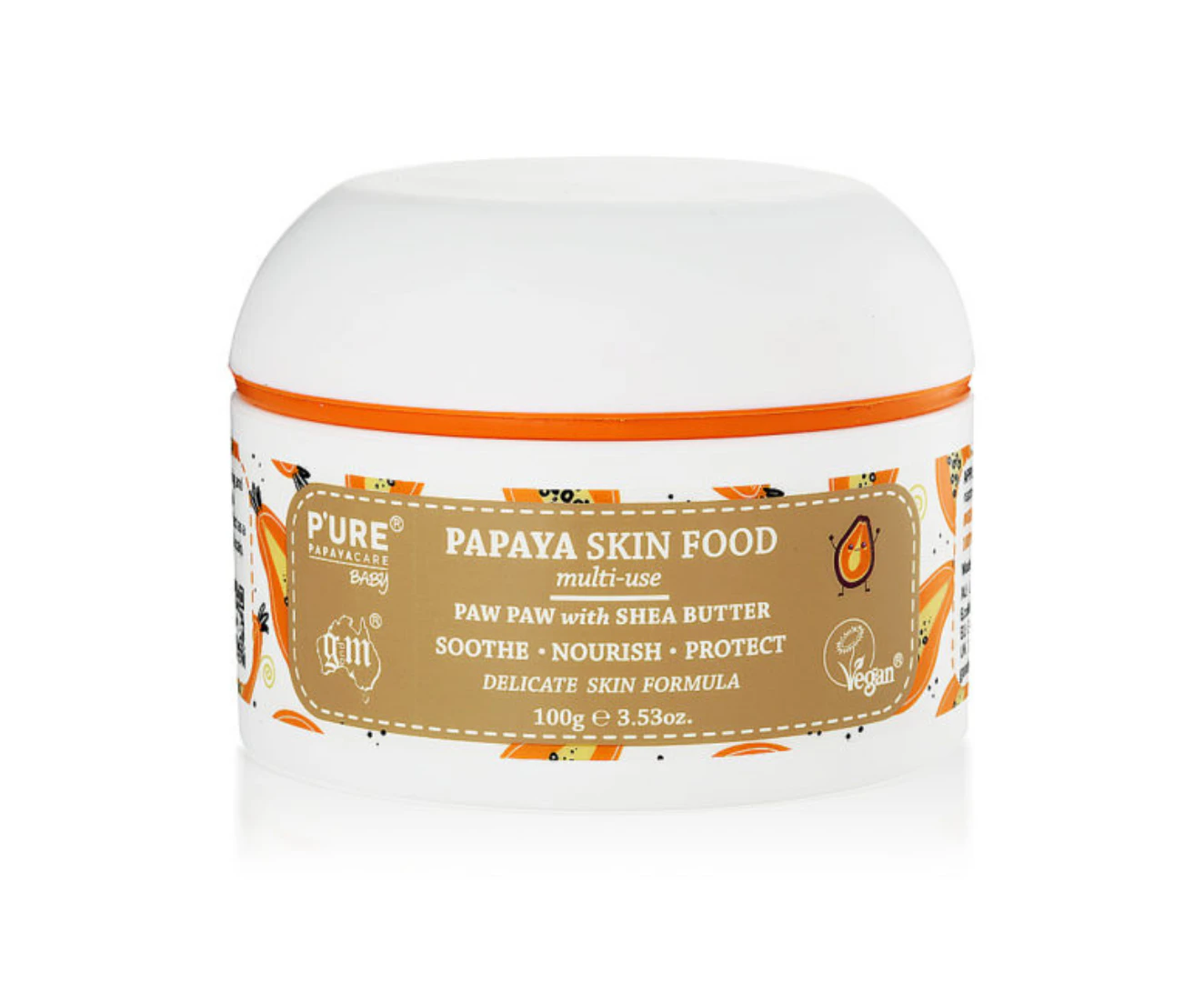 P'URE Papayacare Baby Papaya Skin Food MultiUse (Paw Paw with Shea Butter) 100g