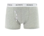 6 x Mens Bonds Guyfront Trunks Underwear Undies Grey Marle Cotton/Elastane - Grey Marle