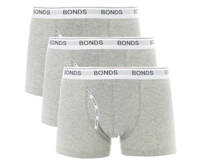12 X Mens Bonds Guyfront Trunks Underwear Undies Grey Marle Cotton/Elastane