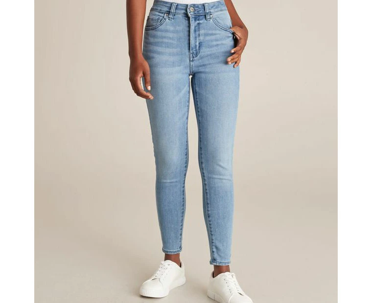 Dannii Minogue Petites High Waist Skinny Denim Jeans - Blue