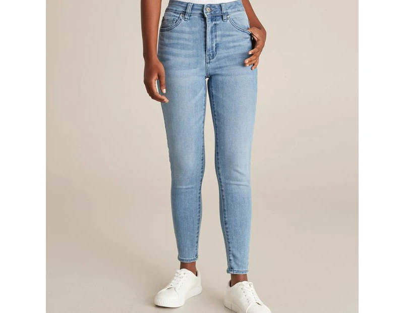 Dannii Minogue Petites High Waist Skinny Denim Jeans - Blue