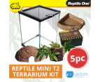 Reptile One Mini T2 Glass Terrarium Kit - 5 Pieces (46191-KIT)