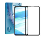 [2 Pack] MEZON Full Coverage OPPO A72 Tempered Glass Crystal Clear Premium 9H HD Screen Protector (OPPO A72, 9H Full)