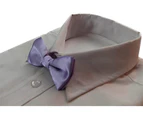 Boys Lavender Plain Bow Tie Polyester