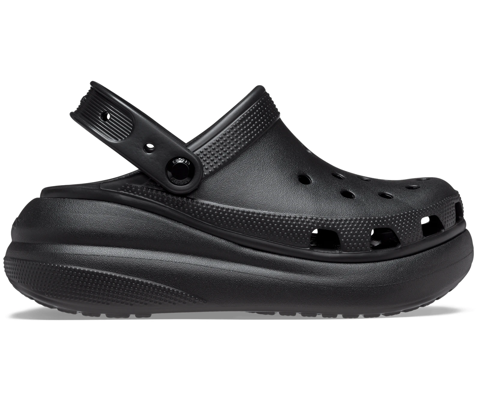 Crocs Classic Crush Platform Clog Sandals - Black