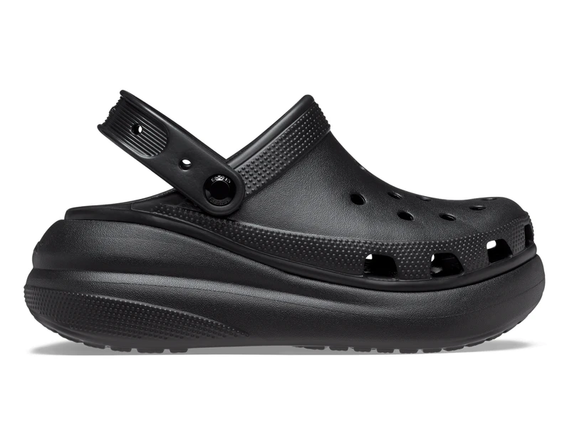 Crocs Classic Crush Platform Clog Sandals - Black