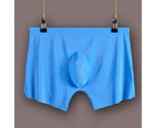 Ice Silk Men Boxers U Convex Design Breathable Mid Waist Men Underpants for Daily Wear