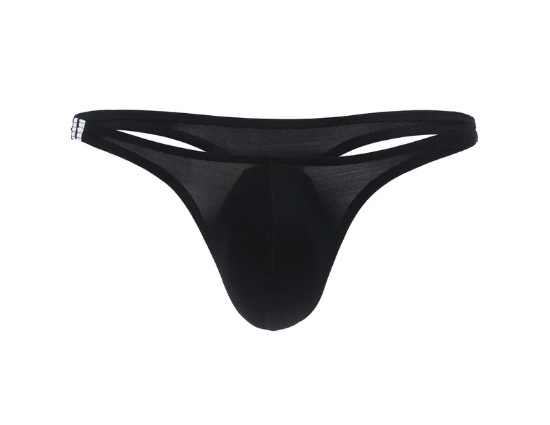 Men Elastic Seamless Underpants Breathable Briefs Ice Silk Low Waist  Underwear 