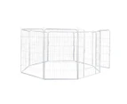 Pawz 8 Panel 40'' Pet Dog Playpen Puppy Exercise Cage Enclosure Fence Metal