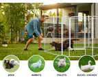 Pawz 8 Panel 40'' Pet Dog Playpen Puppy Exercise Cage Enclosure Fence Metal