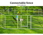 Pawz 8 Panel 40'' Pet Dog Playpen Puppy Exercise Cage Enclosure Fence Metal