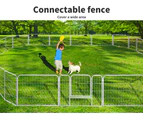 Pawz 8 Panel 24'' Pet Dog Playpen Puppy Exercise Cage Enclosure Fence Metal