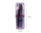 1 Set Toothbrush Holder Shock-proof Leak-proof Good Sealing Strong Loading Dustproof Transparent Visible Mouthwash Cup Travel Supply - Purple