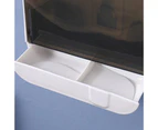 1 Set Soap Case Flip Lid Design Wall-mounted No Drilling Soap Draining Rack Bathroom Organizer Home Use - Multi