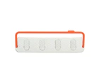 1 Set Towel Rack Punch Free Self-adhesive Wall-mounted Towel Bar Hanger - Orange