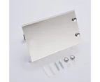 1 Set Toilet Paper Holder with Phone Shelf Wall Mounted Hole Punching Anti-drop Strong Bearing Capacity Heavy Duty Roll Paper Holder - Silver