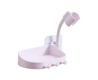 1 Set Shower Bracket Rotatable Drain No Punching Adjustable Universal Shower Arm Bathroom Bracket for Toilet - White