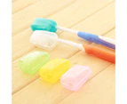 10 Pcs/Set Toothbrush Case Lightweight Waterproof Anti-septic Easy to Clean Reusable Dustproof Sturdy Transparent Anti-crack Toothbrushes Cap for Travel - Multi