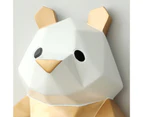 1 Set Toilet Tissue Holder Wall Mounted Self Adhesive Resin Hanging Panda Pattern Roll Paper Dispenser Rack for Home - Multi