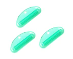 3Pcs Toothpaste Squeezers Ergonomics Colorful Multi-use Plastic Manual Tool Squeezing Universal Face Cleanser Rolling Squeezing Dispensers - Green