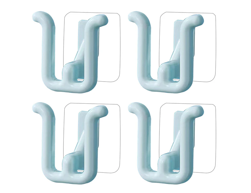 4Pcs Slippers Rack Wall-Mounted Self-Adhesive No Punching Bathroom Simple Slipper Hook Household Stuff - Multi