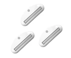 3Pcs Toothpaste Squeezers Ergonomics Colorful Multi-use Plastic Manual Tool Squeezing Universal Face Cleanser Rolling Squeezing Dispensers - White
