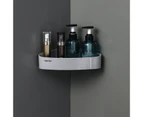 Bathroom Shelf Waterproof Punch Free Wall Mount Shower Product Storage Holder Daily Use - Grey