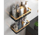 Bathroom Shelf Punch-free Strong Load Bearing Suction Cup Waterproof Hollow Out Rectangle/Triangle Storage Rack Home Supply - Multi
