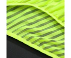 Men Underpants Solid Color Stripe Seamless Mesh Men Briefs for Inside Wear - Green